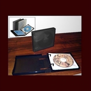 UniKeep CD/DVD 10 Disc Storage Wallet Black w/10 pages