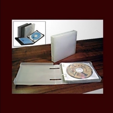 UniKeep CD/DVD 10 Disc Storage Wallet White  w/10 pages
