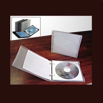 UniKeep CD/DVD 5 Disc Storage Wallet White w/5 pages