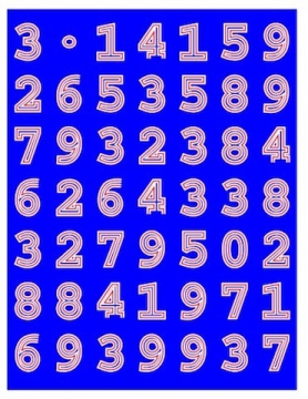 Color pi Million Digits: Part 1 of 10 - Softcover